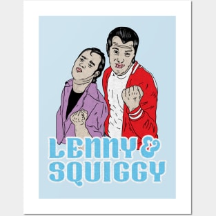 Retro Lenny and Squiggy Fan Art Design Posters and Art